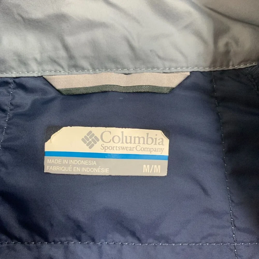 Columbia Jacket Womens M Medium Insulated Quilted Zip Up Long Sleeve Lightweight